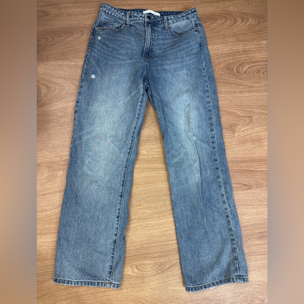Altar'd State Blue Straight Leg Jeans
